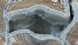Crystal Filled Dugway Geode (Polished Half) #33140-1